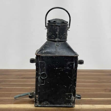 Vintage Steel Gas Lantern 06 back