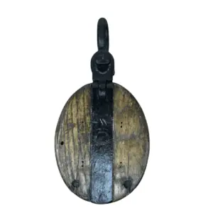 Nautical Wood Block Pulley No Background
