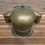 Rare Binnacle Compass - missing part of the wood that it is mounted on - back view