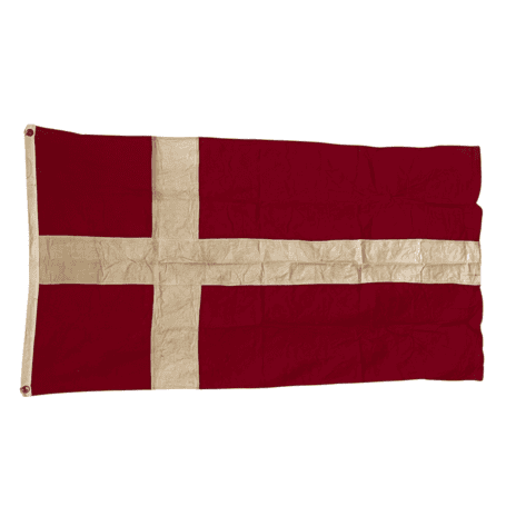Vintage Denmark Ship Flag 01 vintage Denmark ship flag with aged cream cross on red background