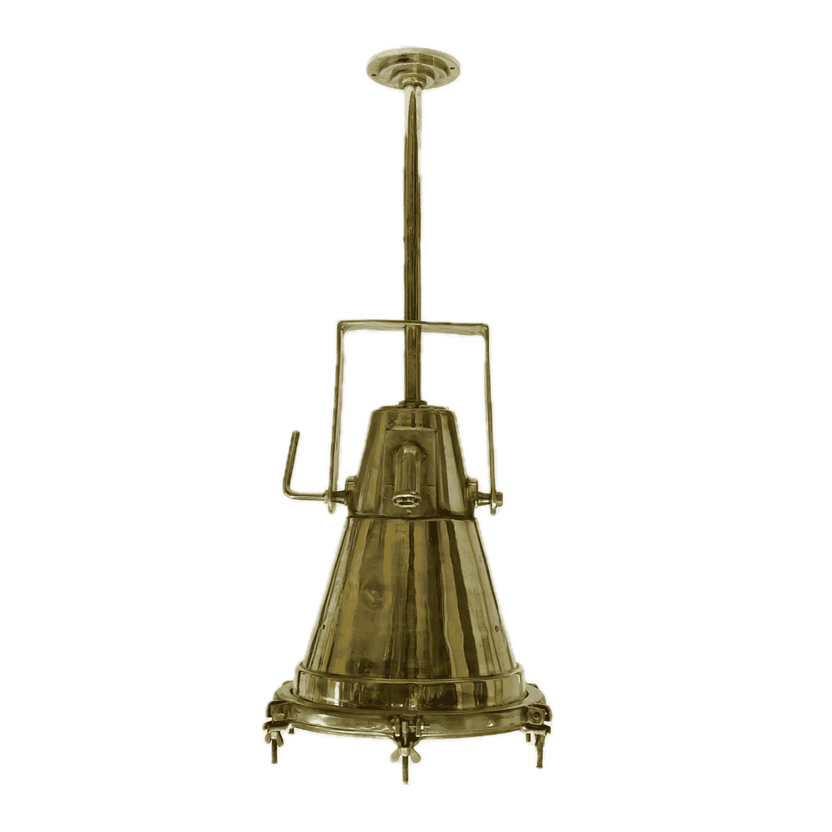 Authentic Salvaged Vintage Nautical Cargo Hanging Light (4) Authentic Salvaged Vintage Nautical Cargo Hanging Light