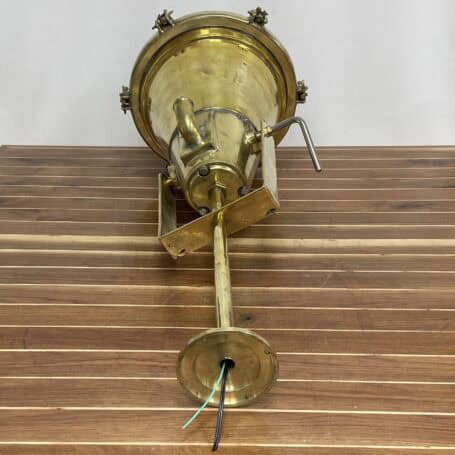 Authentic Salvaged Vintage Nautical Cargo Hanging Light wiring view
