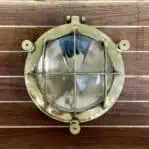 Vintage 4 Bar Combination Brass Ceiling Light