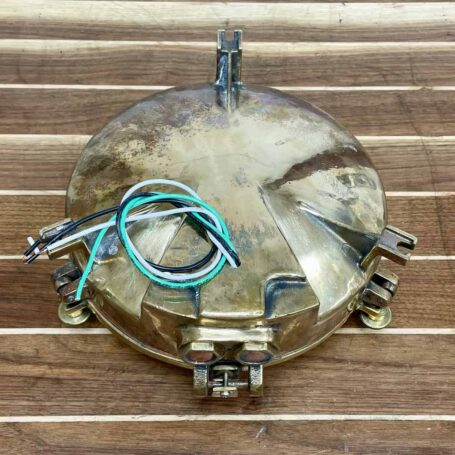 Vintage 4 Bar Combination Brass Ceiling Light (5) wiring view
