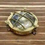 Vintage 4 Bar Combination Brass Ceiling Light