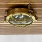 Vintage 4 Bar Combination Brass Ceiling Light