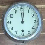 Vintage Russian Submarine Clock, made in 1986 Top View
