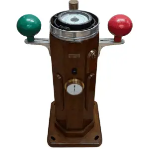 Wooden Ship’s Binnacle with Red and Green Compensating Balls Cassens & Plath Top View