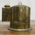 Back view of Cassens and Plath Brass Compass in lifeboat binnacle