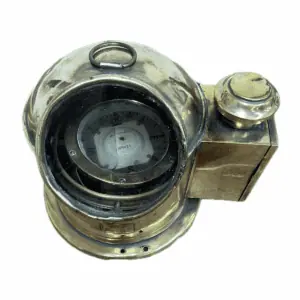 Vintage Sestrel Lifeboat Compass- Brass No. 9170 - white background
