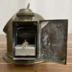 Vintage Sestrel compass oil burner chamber with lid open