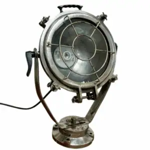 Salvaged Aluminum Floodlight with Stand 3-24