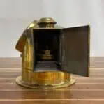 vintage brass lifeboat compass open compartment showing missing oil chamber
