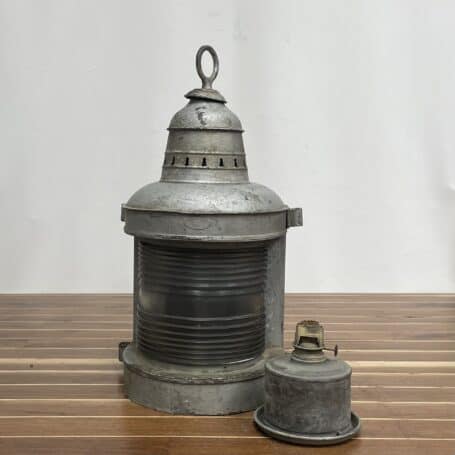 Vintage Oil Lantern - Original Condition Or Rewired 02 Vintage Oil Lantern - Original Condition Or Rewired- lantern with oil chamber