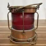 One side of the Vintage Portside Ship Light