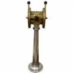 Vintage Wilkens & Co Ship Telegraph side angle showing dual handles
