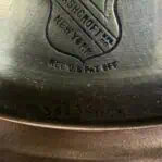 Close-up of Ashcroft logo and serial number