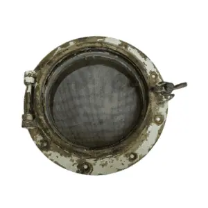 main photo of the Salvaged Brass Porthole With Screen