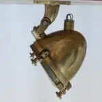 Mounted fixture shown on ceiling side profile