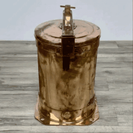 225 Degree Copper Clear Fresnel Lens Light (4) Copper Fresnel lens light – back view