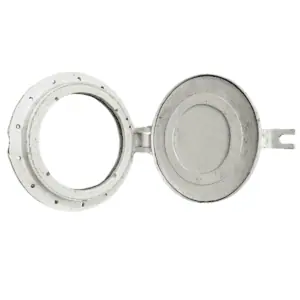 Salvaged Aluminum Porthole painted with cover