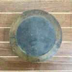 Back view of Antique American Bourdon Gauge, solid brass, early 1900s.