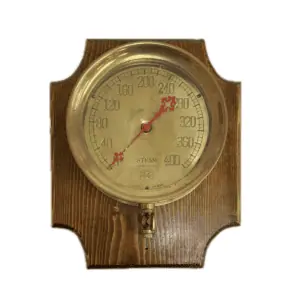 Antique US Gauge Co NY Brass Steam Gauge
