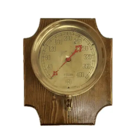 Antique US Gauge Co NY Brass Steam Gauge