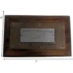 Dimensions of brass plaque