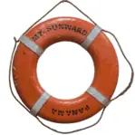 Alternate Side of Front side of Life Ring from Mt. Sunward of Panama