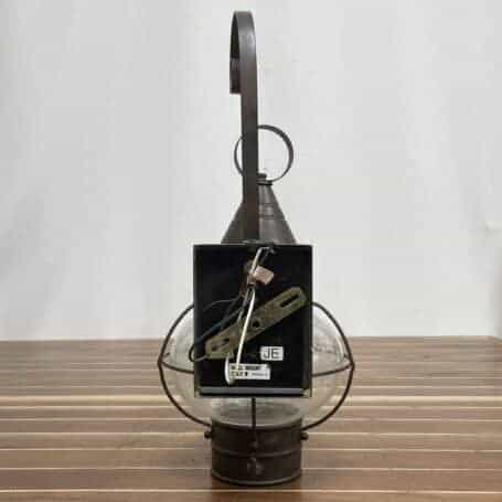 Vintage Brass Wall Lantern 01 Vintage Brass Wall Lantern back side