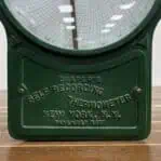 Vintage Copper Self Recording Thermometer - Draper's New York, NY bottom showing the company name