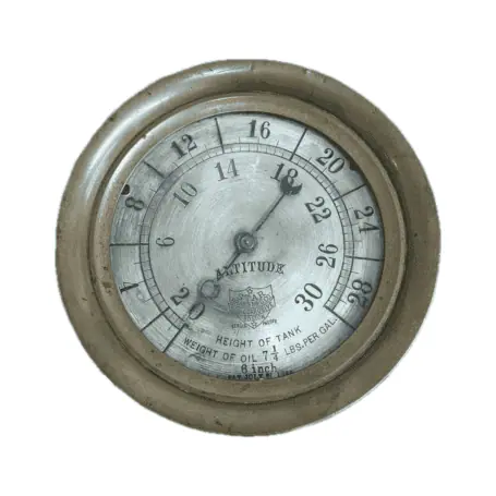 main photo of the Vintage Steel Altitude Gauge - Star Brass Mfg. Co. Boston