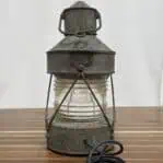 Galvanized Steel Ship Lantern full picture with wiring