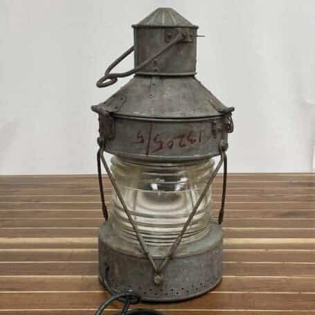 Galvanized Steel Ship Lantern (5) another view of theGalvanized Steel Ship Lantern