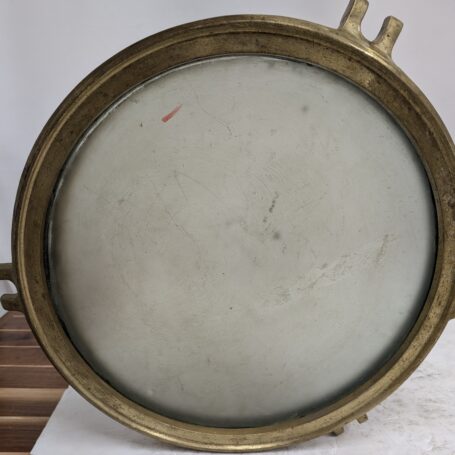Large Brass Porthole Cover, Cover and Glass Only 02 True Transparency View of Large Brass Porthole Cover, Cover and Glass Only