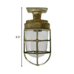 Nautical Semi-Flush Mount Ceiling Light Dimension