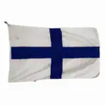 Horizontal nautical signal flag letter X laid flat, 71 x 41 inches, salvaged from a ship