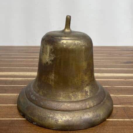 Salvaged Brass Bell - MV KANPUR 03 a different side of the Salvaged Brass Bell - MV KANPUR