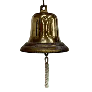 Salvaged Brass Bell - MV KANPUR - 10.75" x 11.75"