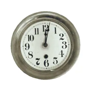 Vintage brass mechanical clock for restoration or display