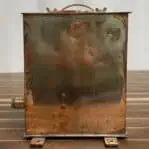 Rear panel of patinaed copper body from large nautical light
