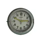 Main Image: Vintage ship's wall clock by Kappa with cream face and chrome bezel
