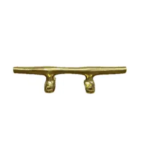main photo of the 10-Inch Solid Brass Boat Cleat