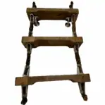 Decorative nautical ladder styled for home display