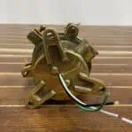 Brass Nautical Ceiling Light with Red Globe wiring