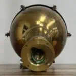 Bottom view of pendant showing internal wiring and mounting holes
