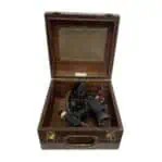 Vintage nautical sextant by Cassens & Plath in wooden case