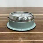 Top view - Top-down view showing chrome rim and edge of the clock body