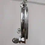 Ships Porthole - Aluminum Two-Dog 17.25" - Full Side View